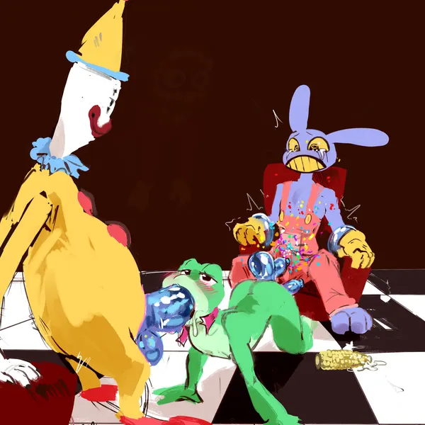 caine (tadc), jax (tadc), kaufmo (tadc) (glitch productions, the amazing digital circus) created by zanthu