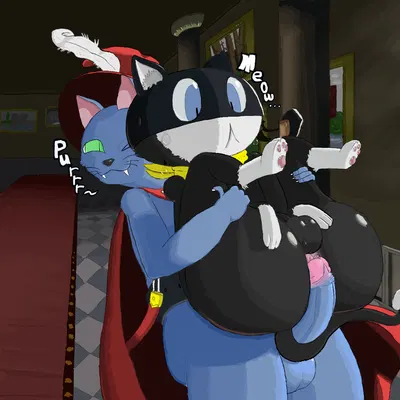 cait sith (megami tensei), morgana (persona) (atlus, megami tensei) created by sharpbean