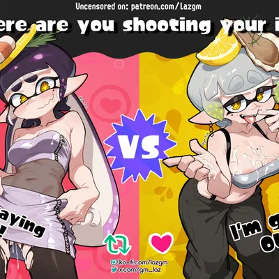 callie (splatoon), marie (splatoon) (nintendo, splatoon) created by gm laz