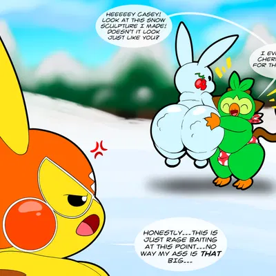 calvin (tepigfan101), casey (tepigfan101), pikachu libre (nintendo, pokemon) created by tepigfan101