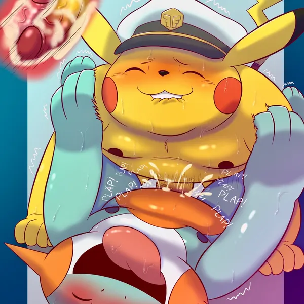 captain pikachu (nintendo, pokemon) created by dober