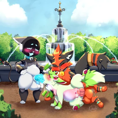 chip (ch1p set ad), isabelle raspberry (nintendo, pokemon) created by harmlessnoodle