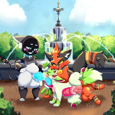 chip (ch1p set ad), isabelle raspberry (nintendo, pokemon) created by harmlessnoodle