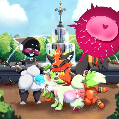 chip (ch1p set ad), isabelle raspberry (nintendo, pokemon) created by harmlessnoodle