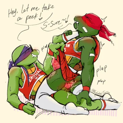 donatello (tmnt), raphael (tmnt) (teenage mutant ninja turtles) created by relatedturtles