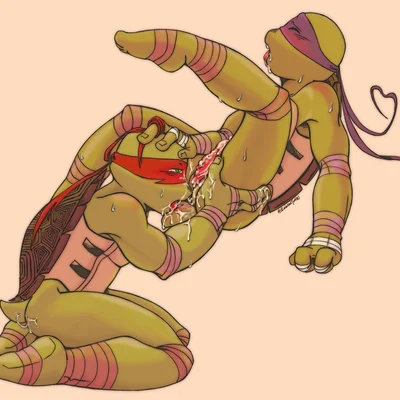 donatello (tmnt), raphael (tmnt) (teenage mutant ninja turtles) created by relatedturtles