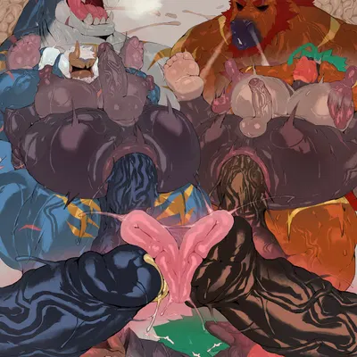 dylan (alvintanubis), gorilla (kd gai), xavier (alvintanubis) (alvintanubis, nintendo) created by kd gai