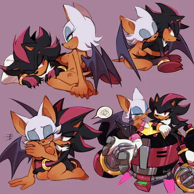 e-123 omega, rouge the bat, shadow the hedgehog (sega, sonic the hedgehog (series)) created by benshir125