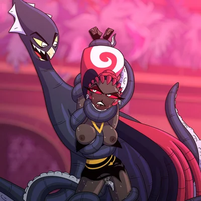 edwin (poparc nsfw), velvette (hazbin hotel) (hazbin hotel, hellaverse) created by poparc nsfw