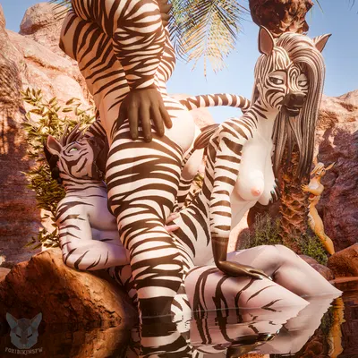 elise (thinecrawler), gazelle (zootopia), zahr (sladdoska) (disney, zootopia) created by foxibiki