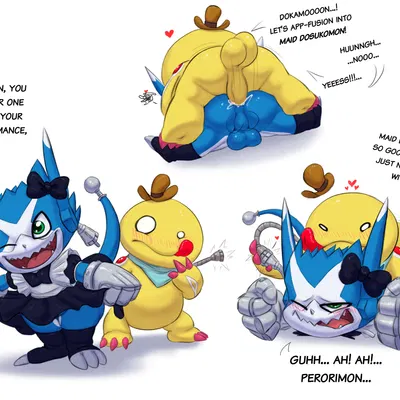 eri karan (bandai namco, digimon) created by fennephilim fox