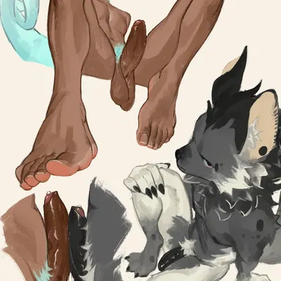 ethan (arknights), spot (arknights) (arknights, hypergryph) created by irisart nsfw