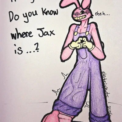 evil jax (tadc) (glitch productions, the amazing digital circus) created by electricpants138456