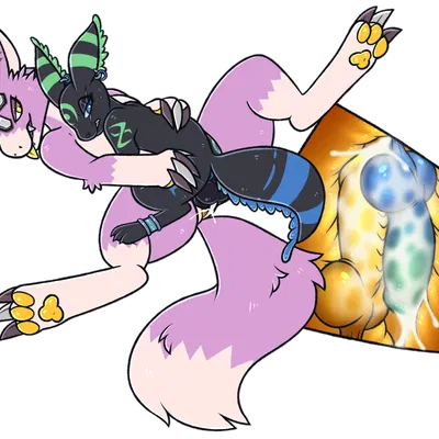 fan character, yama the dorumon (bandai namco, digimon) created by floppsies