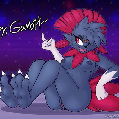 fang the weavile (nintendo, pokemon) created by cassettewaves