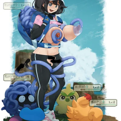 female protagonist (pokemon wiwa) (nintendo, pokemon) created by waaaghork