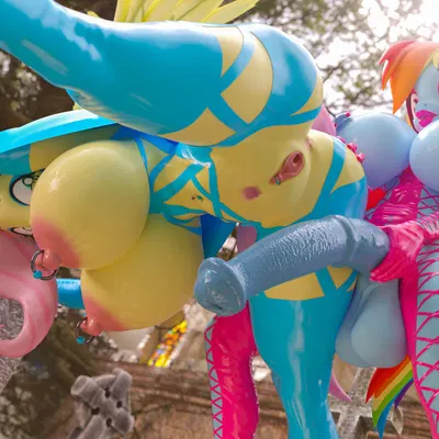 fluttershy (mlp), rainbow dash (mlp) (friendship is magic, hasbro) created by forsaken (artist)