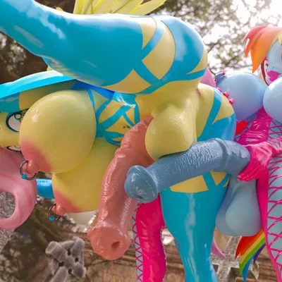 fluttershy (mlp), rainbow dash (mlp) (friendship is magic, hasbro) created by forsaken (artist)