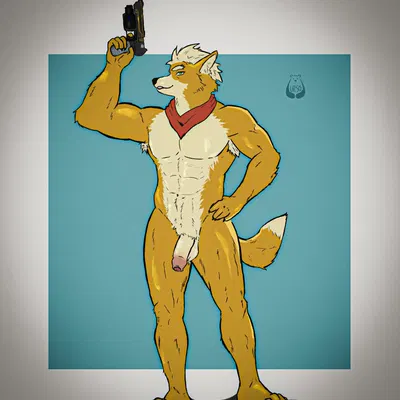 fox mccloud (mario bros, nintendo) created by ariwolfer, urso bear