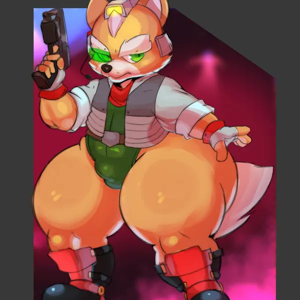 fox mccloud (nintendo, star fox) created by saltyseaskunk