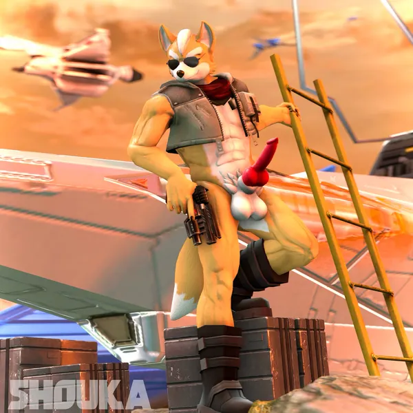 fox mccloud (nintendo, star fox) created by shoukaart