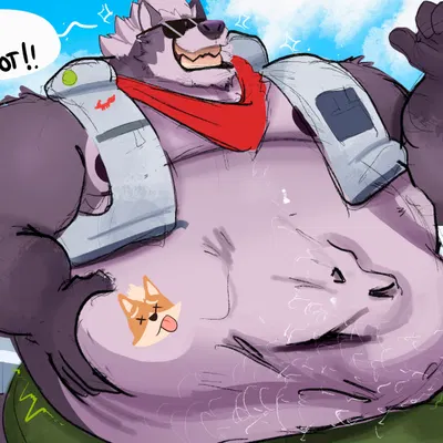 fox mccloud, wolf o'donnell (nintendo, star fox) created by grizzlyear34