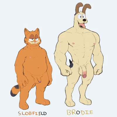 garfield the cat, odie the dog (garfield (series)) created by jrjresq