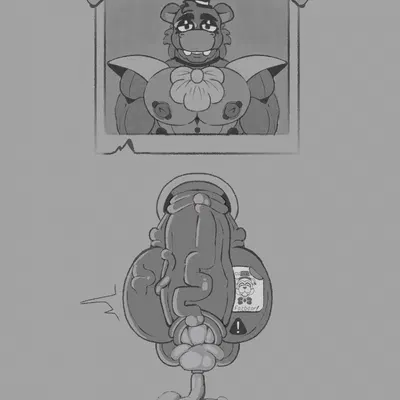 glamrock mr. hippo (five nights at freddy's, five nights at freddy's: security breach) created by katsel