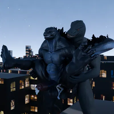 godzilla, thunder (fortnite) (epic games, fortnite) created by kagethekaiju