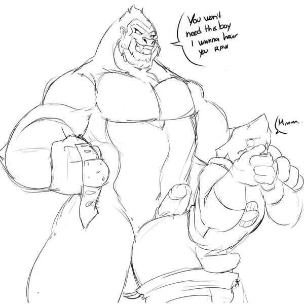 gorilla grodd, koji koda (dc comics, my hero academia) created by tattoorexy