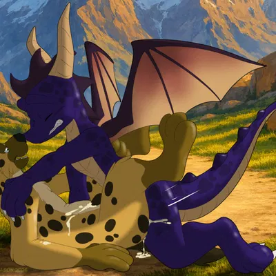 grizzle hyena, indigo the dragon (character) (european mythology, mythology) created by indigo the dragon