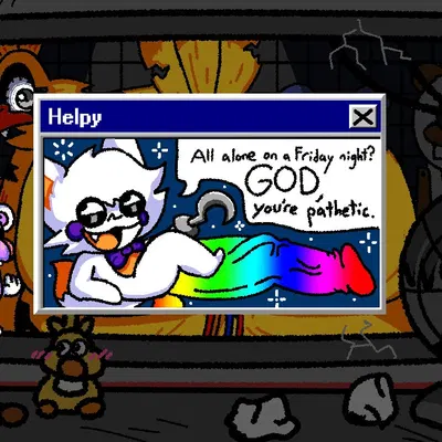 helpy (fnaf), helpy (frickbear's), lolbit (fnaf) (five nights at freddy's, five nights at freddy's 2) created by witheredfreaka