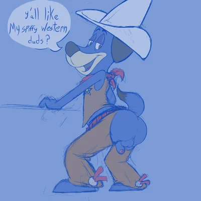 huckleberry hound (hanna-barbera, the huckleberry hound show) created by sparkle cat