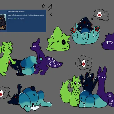 inv (rain world), saint (rain world), spearmaster (rain world) (e621, rain world) created by tluckyl