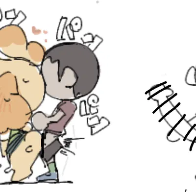 isabelle (animal crossing), villager (animal crossing) (animal crossing, nintendo) created by haramikarubi