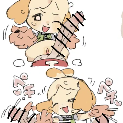 isabelle (animal crossing), villager (animal crossing) (animal crossing, nintendo) created by haramikarubi