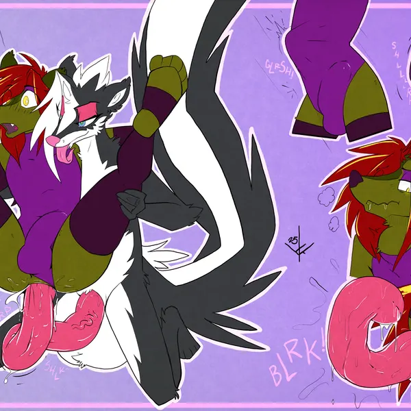 jeremy (topazknight), skunk spaz (spazman) created by topazknight
