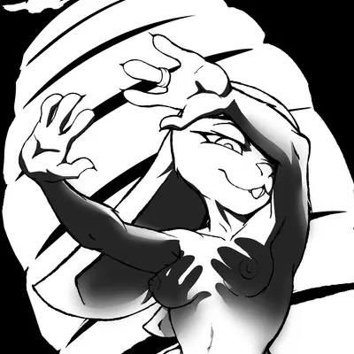 judy hopps (disney, shadow hands challenge) created by fuzymuze