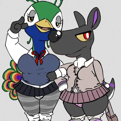 julia (animal crossing), mathilda (animal crossing) (animal crossing, nintendo) created by berifakku
