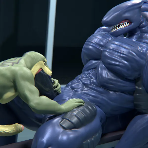 kahliss, karkhar (alien (franchise)) created by snekkuu