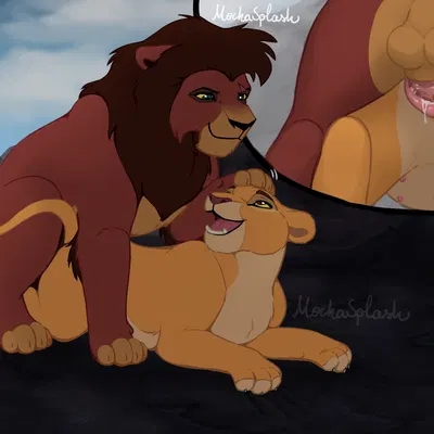kiara (the lion king), kovu (the lion king) (disney, the lion king) created by mochasplash