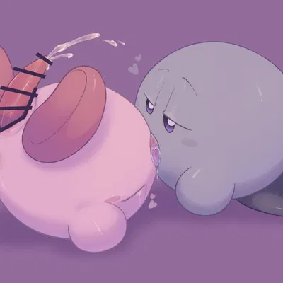 kirby, shadow kirby (kirby (series), kirby and the amazing mirror) created by ariarik o0