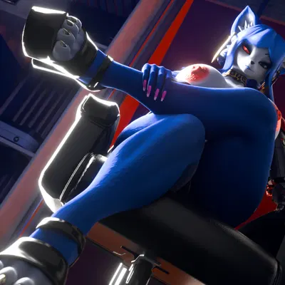 krystal (star fox) (cd projekt red, cyberpunk 2077) created by neumond art