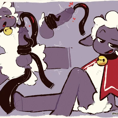 lamb (cult of the lamb), red crown (cult of the lamb) (cult of the lamb, massive monster (studio)) created by notsafeforwanking