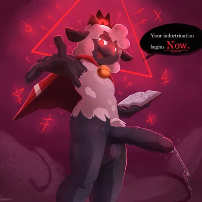 lamb (cult of the lamb), red crown (cult of the lamb) (cult of the lamb, massive monster (studio)) created by skweekers