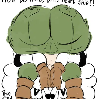 lanolin the sheep (sonic) (idw publishing, praise da booty (meme)) created by thisguyxyq