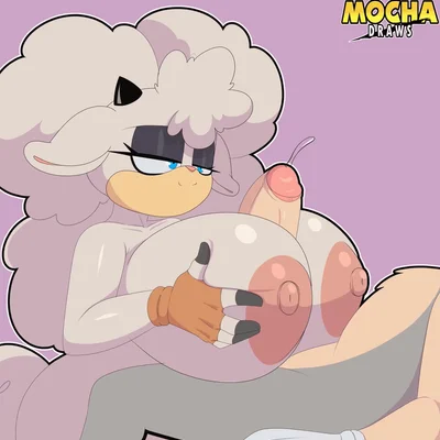 lanolin the sheep (sonic) (idw publishing, sega) created by mocha-draws