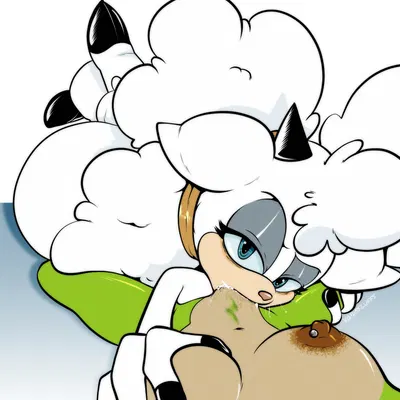 lanolin the sheep (sonic), surge the tenrec (idw publishing, sega) created by voidsdroids