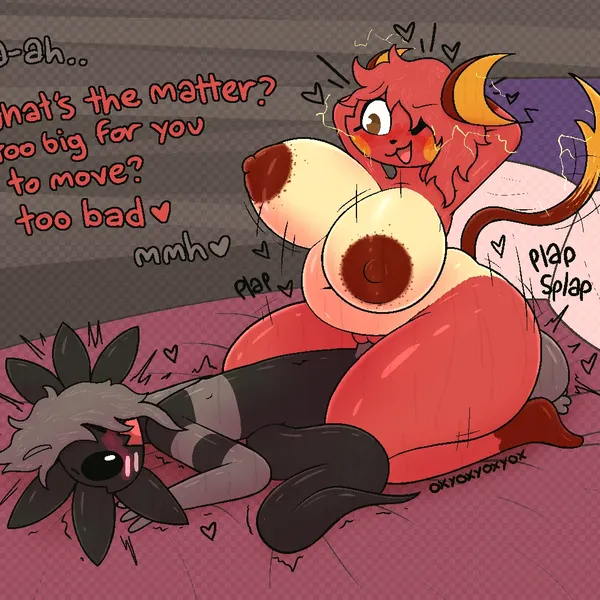 licorice (oxyoxyoxyox), rudy fox (jamiebirby) (nintendo, pokemon) created by oxyoxyoxyox