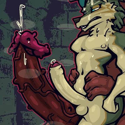 link (wolf form) (nintendo, the legend of zelda) created by velvetdraw